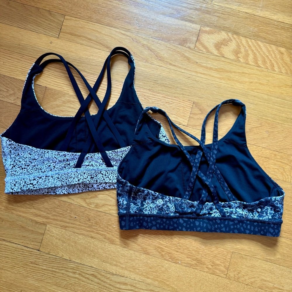 Lululemon set of 2 sports tops size medium Free to Be and Luxtreme Sports - Picture 4 of 7